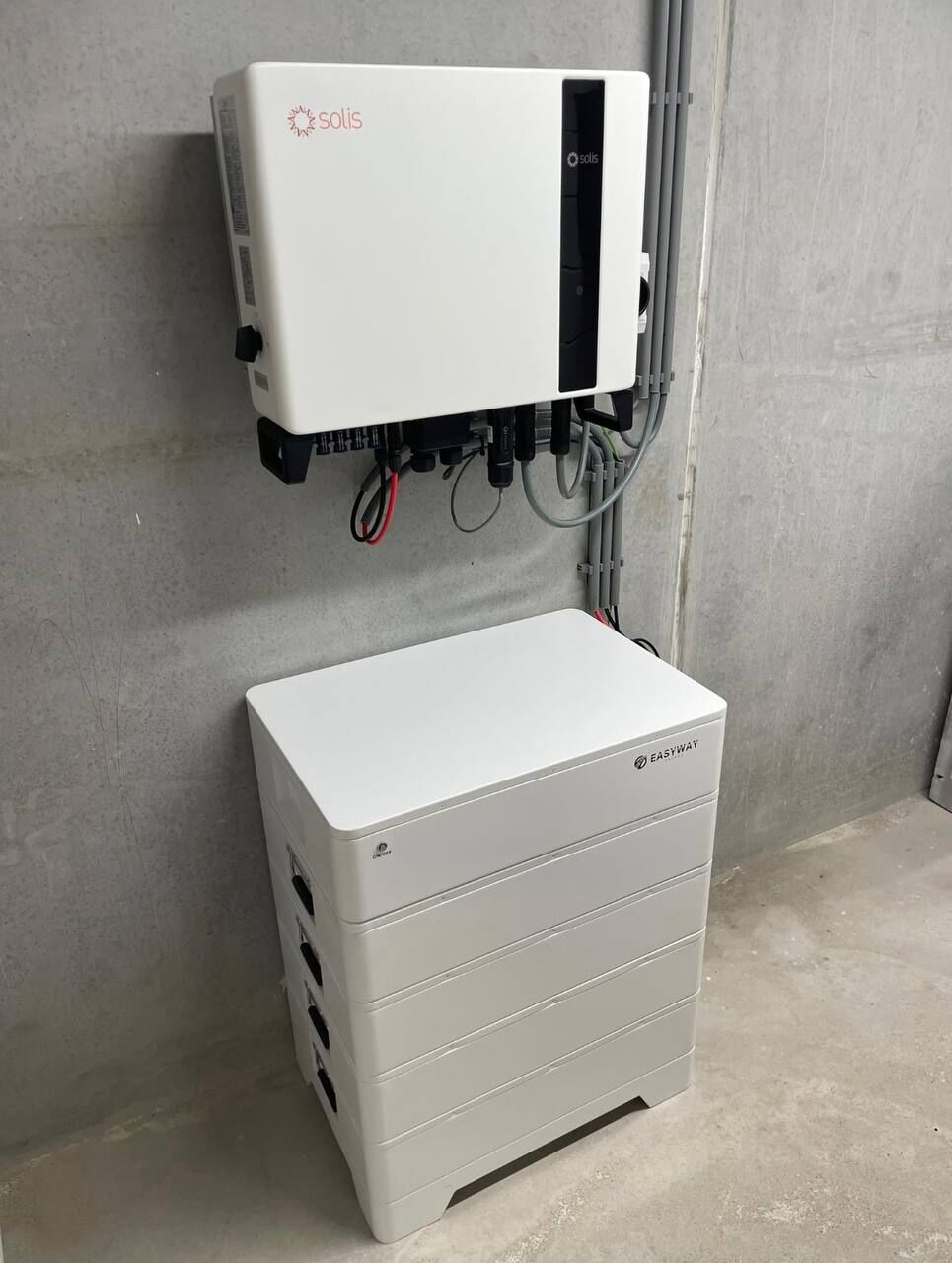 Thuisbatterij in de garage